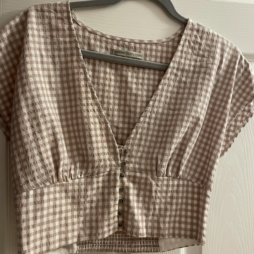 Cropped dress shirt